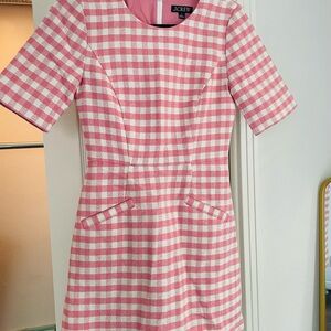 J.Crew Pink Gingham Dress